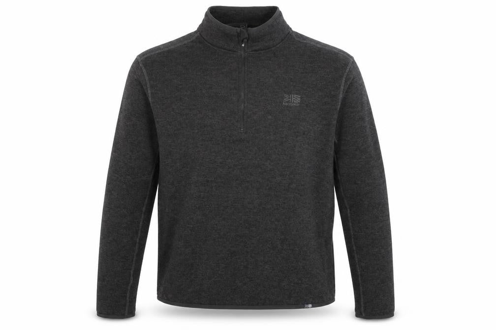 Karrimor Mens Grey XL 1/4 Zip Fleece Sweatshirt Outdoor Top