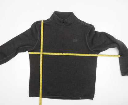 Karrimor Mens Grey XL 1/4 Zip Fleece Sweatshirt Outdoor Top