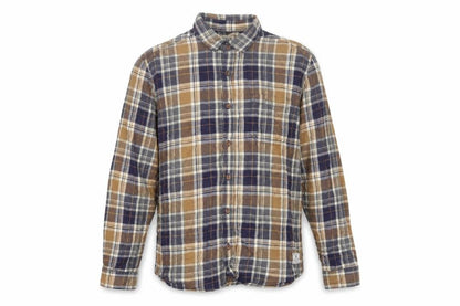 DNMX Men's Blue Checked Long Sleeve Button-Up Shirt Size L
