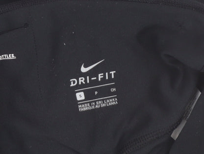 Nike Dri-FIT Black Capri Leggings Women’s Size S Moisture Wicking Activewear