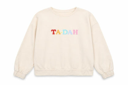Chelsea Peers Women Beige TA-DAH Pullover Sweatshirt Small
