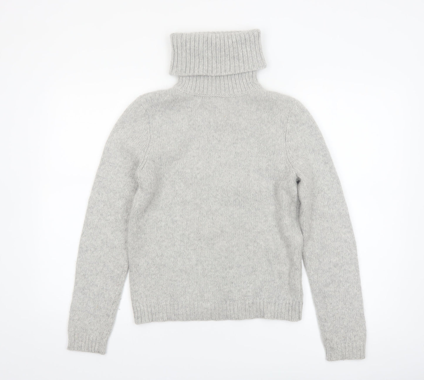 Lauren Ralph Lauren Womens Grey Roll Neck Wool Jumper Size S