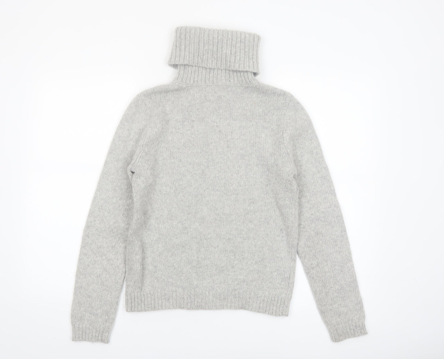 Lauren Ralph Lauren Womens Grey Roll Neck Wool Jumper Size S
