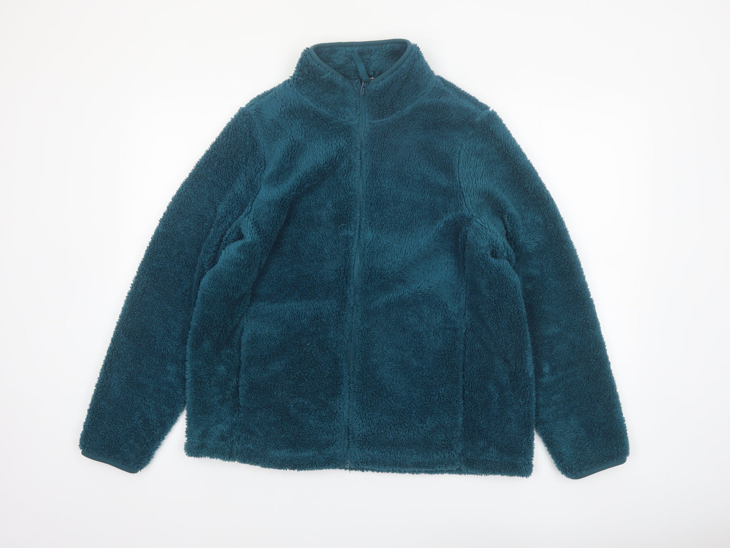 Dunnes Stores Women’s Teal Fleece Zip Jacket Size 16