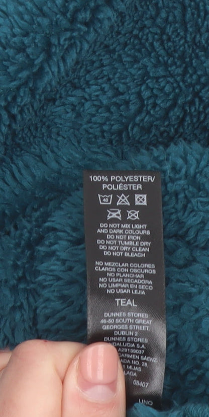 Dunnes Stores Women’s Teal Fleece Zip Jacket Size 16