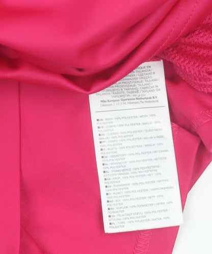 Nike Mens Pink Dri-Fit Football T-Shirt Size L Athletic Fit