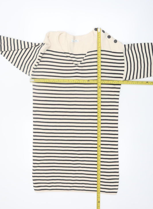 Primark Cares Women’s Beige Striped Knit Jumper Dress XS