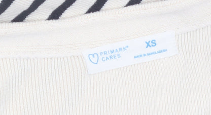 Primark Cares Women’s Beige Striped Knit Jumper Dress XS