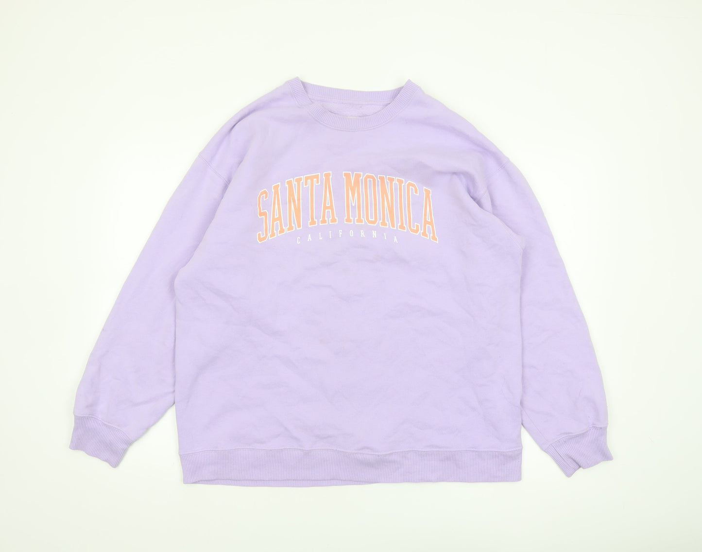 Hollister Women Purple Santa Monica Crew Neck Sweatshirt M