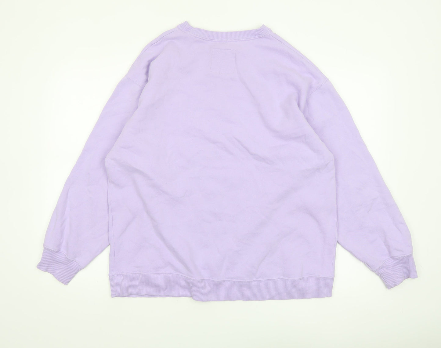 Hollister Women Purple Santa Monica Crew Neck Sweatshirt M