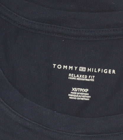 Tommy Hilfiger Women's Blue Relaxed Fit Logo T-Shirt XS