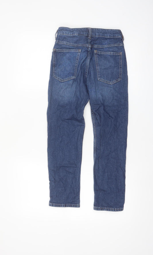 H&M Boys Blue Straight Leg Adjustable Waist Jeans 10 Years