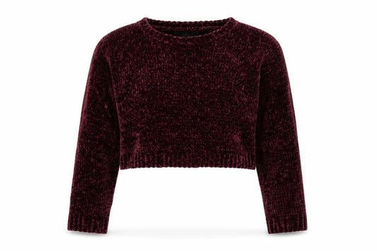 Forever 21 Women's Purple Velvet Long Sleeve Pullover Jumper Size S