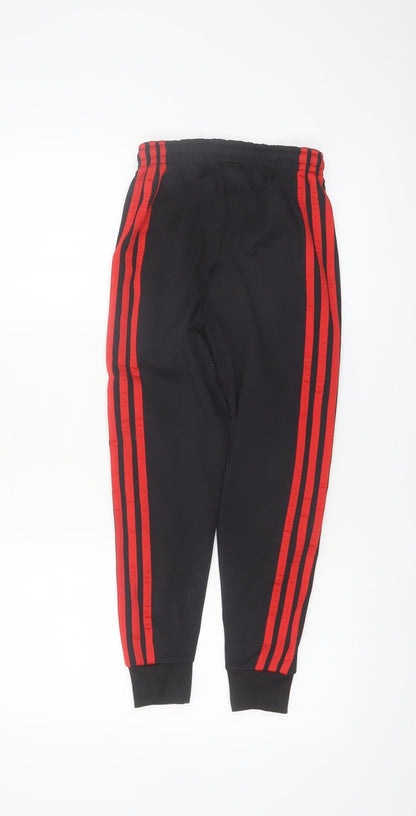 Adidas Boys Black Manchester United Joggers 14 Years Football Activewear