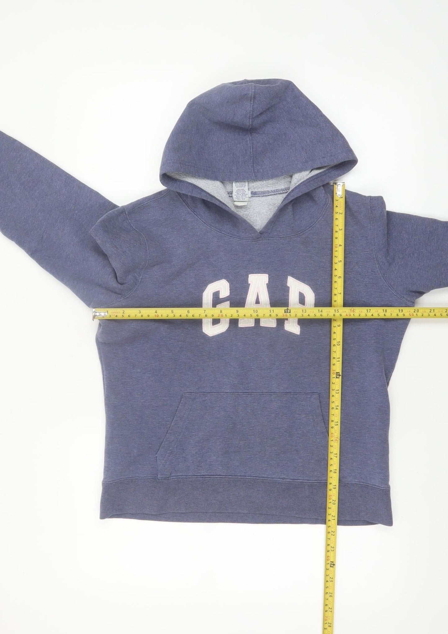 GAP Womens Blue Pullover Hoodie Small Cotton Blend Casual