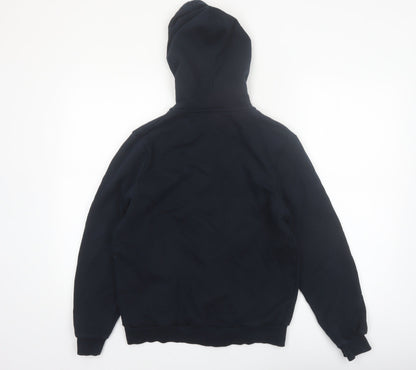 Puma Women’s Black Full Zip Hoodie UK 14 Cotton Blend Casual