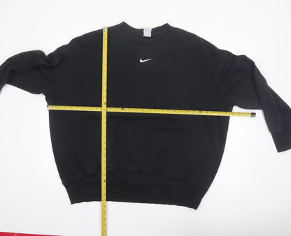 Nike Men Black Crew Neck Pullover Sweatshirt Size L