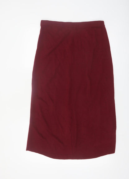 TIGI-Wear Women’s Red Knit Midi Pencil Skirt Size M