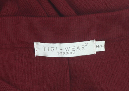 TIGI-Wear Women’s Red Knit Midi Pencil Skirt Size M