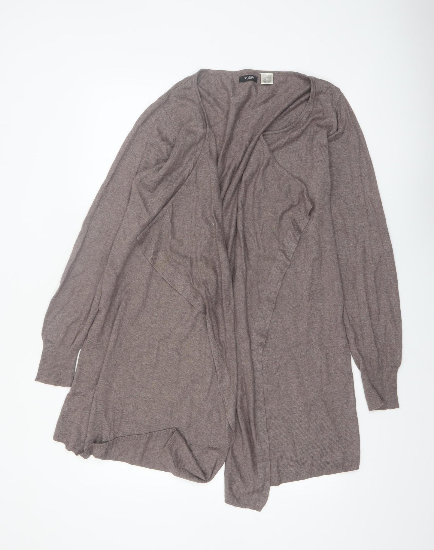 La Redoute Women Brown Long Sleeve Open Front Cardigan Size 12/14