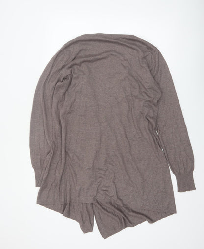La Redoute Women Brown Long Sleeve Open Front Cardigan Size 12/14