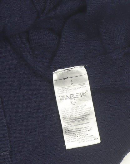 Gap Women's Blue Long Sleeve V-Neck Button Cardigan Size S