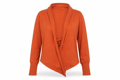 Marks and Spencer Women’s Orange Wrap Knit Jumper Size 12