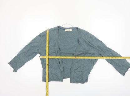 Seasalt Cornwall Women Blue Organic Cotton Cardigan UK 14