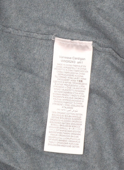 Seasalt Cornwall Women Blue Organic Cotton Cardigan UK 14