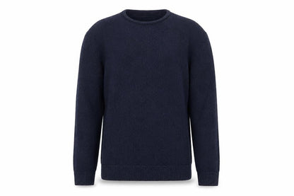 Abercrombie & Fitch Mens Blue Medium Waffle Knit Crew Neck Jumper