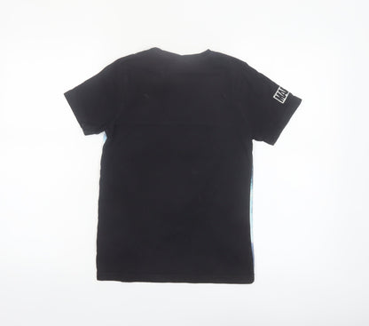 Marvel Boys Black Panther T-Shirt 8-9 Years Black Short Sleeve Graphic Top