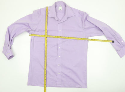 Olymp Men's Purple 16in Regular Fit Long Sleeve Button-Up Shirt