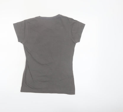 Coca-Cola Womens Grey Polar Bear Graphic T-Shirt Size S