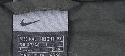 Nike Men's Grey 2XL Track Jacket Full Zip Lightweight Activewear