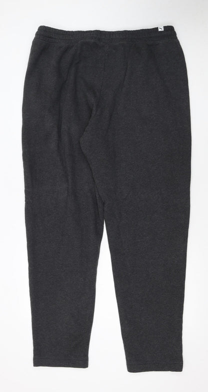 Puma Men's Grey 2XL Joggers Tapered Fleece Sweatpants