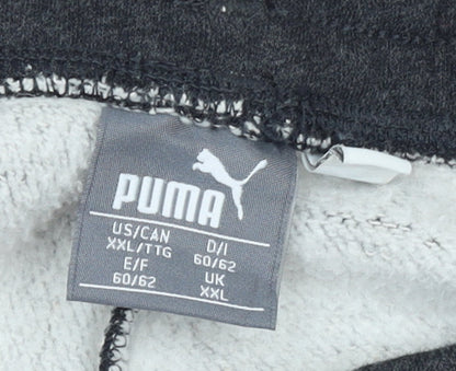 Puma Men's Grey 2XL Joggers Tapered Fleece Sweatpants