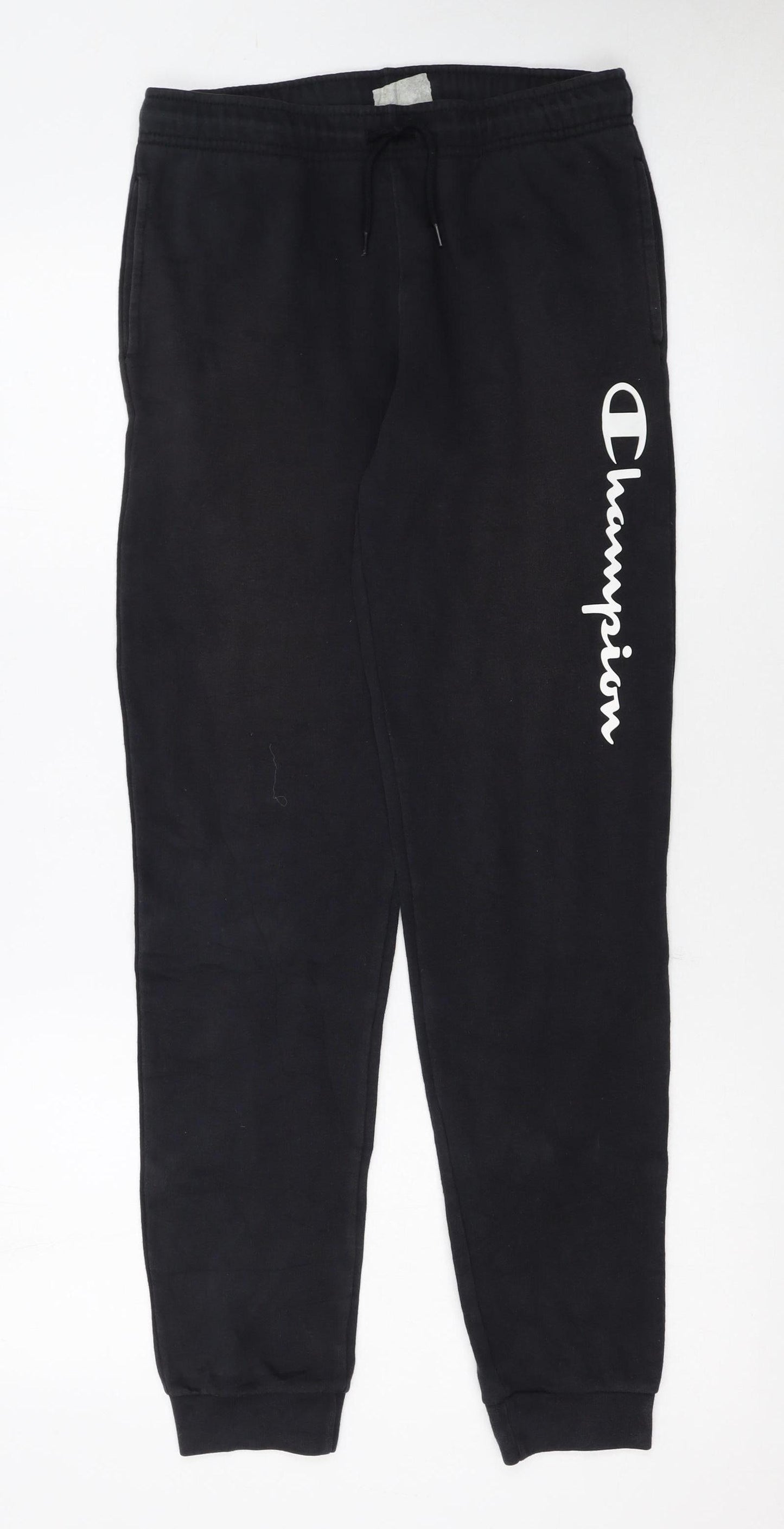 Champion Boys Black Jogger Sweatpants 13-14 Years Fleece Trousers