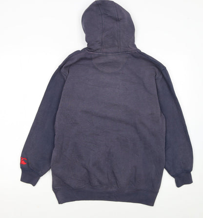 Canterbury Boys Blue Pullover Hoodie 14 Years Regular Fit Rugby Logo Sweatshirt