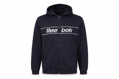 Reebok Men's Blue Full Zip Hoodie Size M Sports Fleece