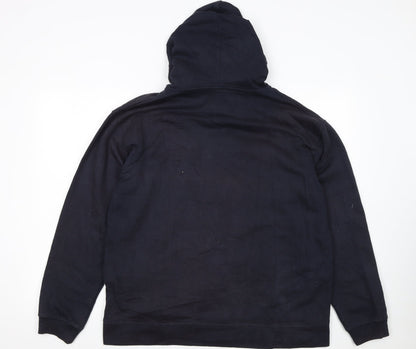 Reebok Men's Blue Full Zip Hoodie Size M Sports Fleece