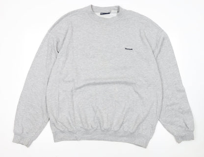 Reebok Men's Grey XL Pullover Crew Neck Sweatshirt