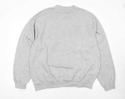 Reebok Men's Grey XL Pullover Crew Neck Sweatshirt