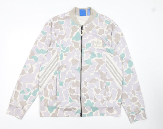 Adidas Men's Multicoloured Camouflage Track Jacket L