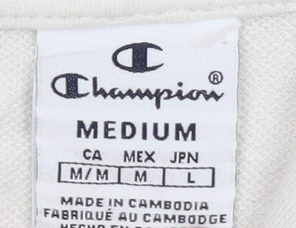 Champion Womens Beige Hoodie Medium Pullover Hooded Sweatshirt
