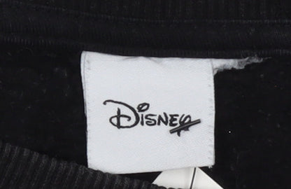 Disney Black Women's Sweatshirt Size 10/12 Mickey & Friends Graphic Pullover