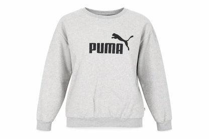 Puma Women's Grey Crew Neck Pullover Sweatshirt Size 12