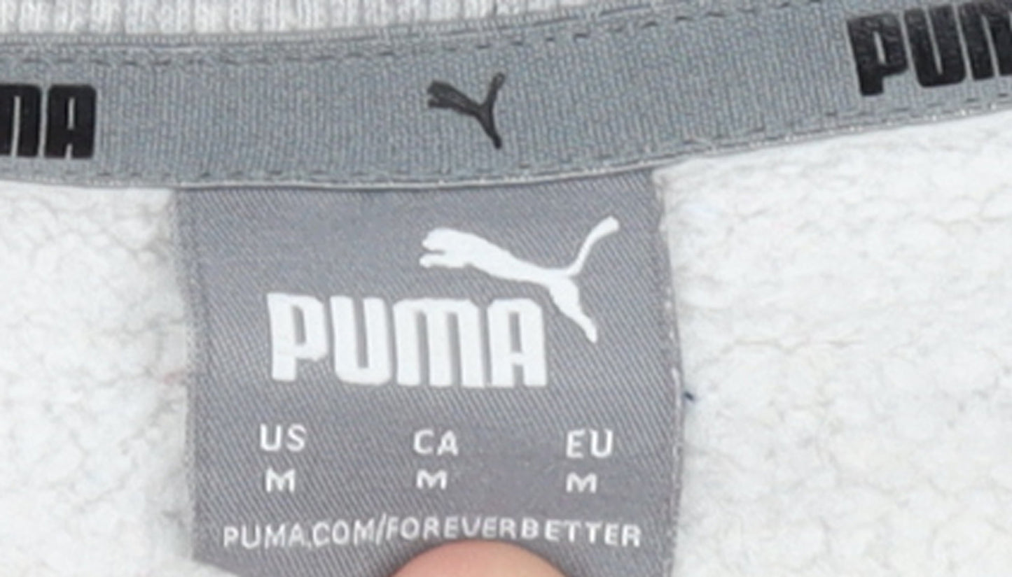 Puma Women's Grey Crew Neck Pullover Sweatshirt Size 12