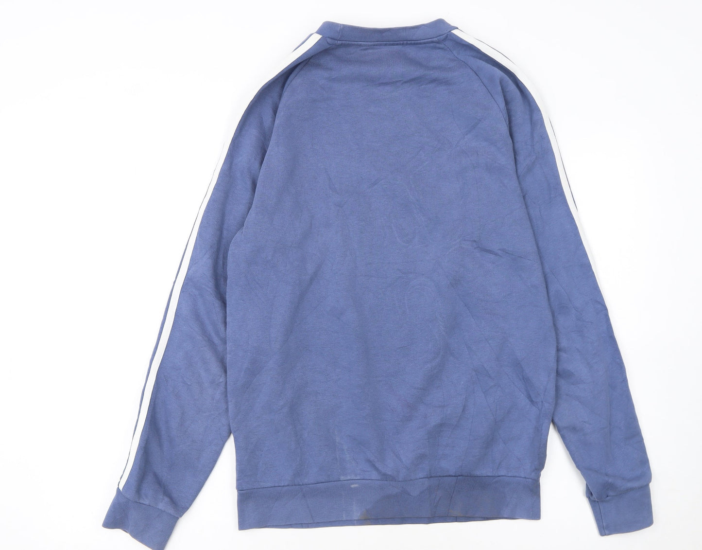 Adidas Men's Blue Crew Neck Pullover Sweatshirt XS