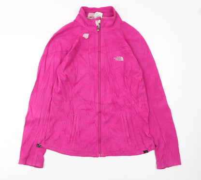 The North Face Women's Pink Fleece Full Zip Jacket Size M