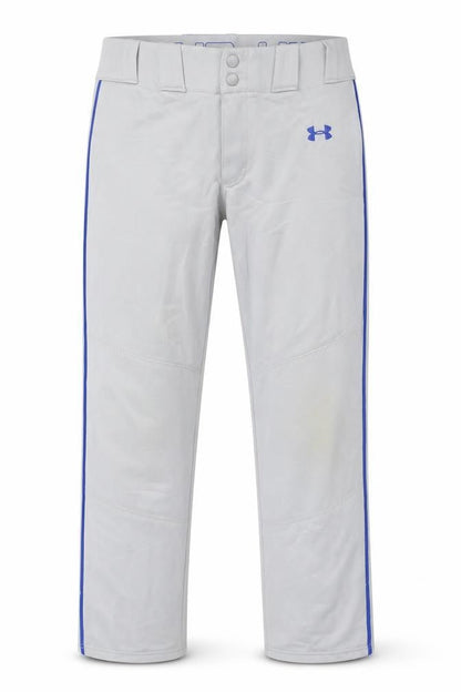 Under Armour Boys Grey XL Baseball Track Pants HeatGear